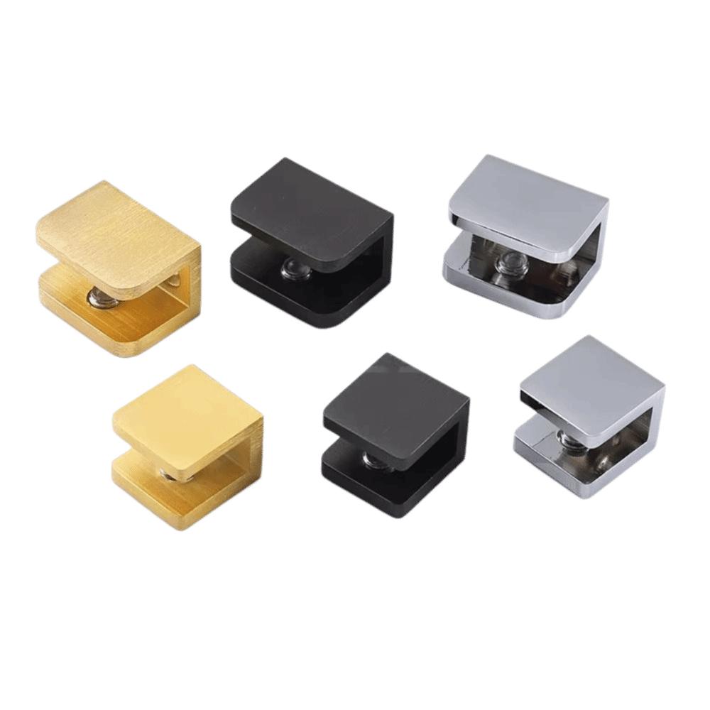 Glass U Clip Wall Mount Shelf Glass Clamps Glass Clamps Suitable For Glass U Clip  Bathroom Shelves