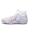New Football Shoes Men's and Women's TF Broken Nail Sneakers Youth Breathable Training Shoes Artificial Sports Training Shoes