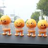 1Pc Various Funny Expression Dolls With Car Springs Interesting Shake Yellow Funny Car Home Interior Decoration Accessories