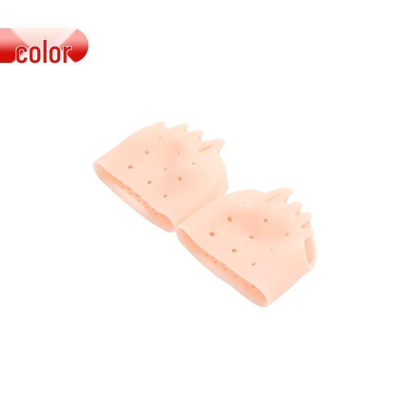 Five-Hole Honeycomb Forefoot Pad with Breathable Silicone for Pain Relief, Toe Correction, Bunion Separation, and Orthotic Support.