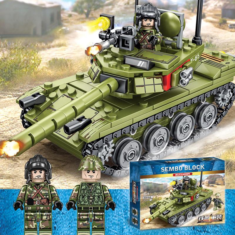 Missile Vehicle Tank Aircraft Carrier Military Themed  Building Block Toy