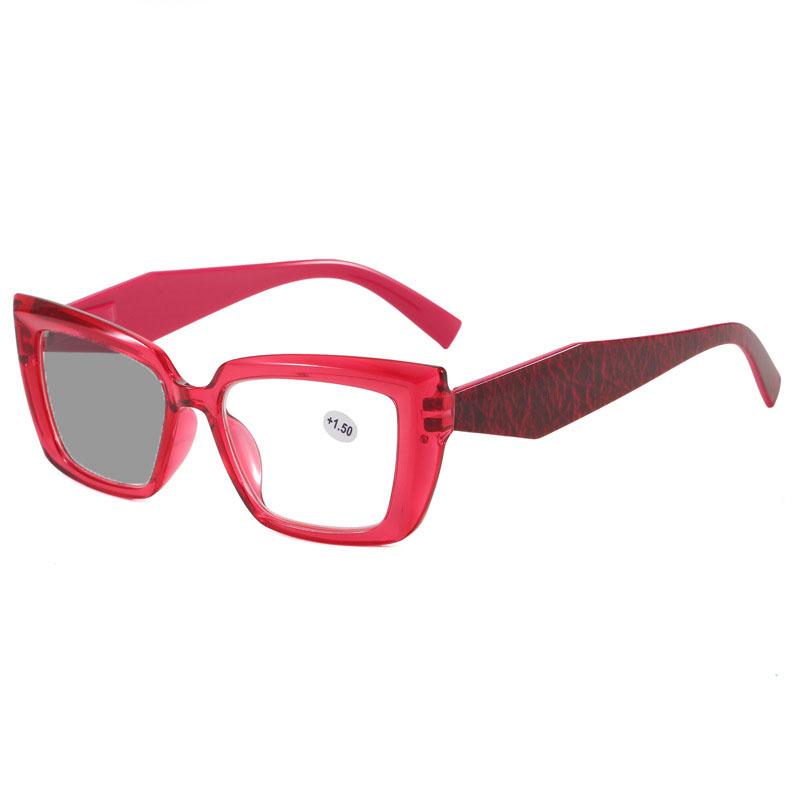 

High Quality Square Frame Photochromic Myopia Glasses Fashion Colorful High-Definition Anti Blue Light Near Sight Eyeglasses+2.0 0