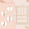 Baby Bow Hanger Beech Wood Hair Bow Hanger Decorative Space-Saving Clip Hangable Storage Rack For Headband Closet Dorm Vanity