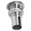 Water Drainage Plug Thru Hull Fitting 1in Outlet 316 Stainless Steel Corrosion Resistant for Marine Boat Yacht