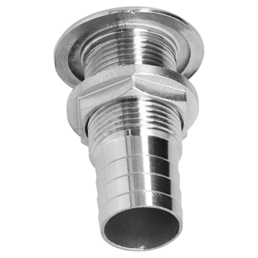 Water Drainage Plug Thru Hull Fitting 1in Outlet 316 Stainless Steel Corrosion Resistant for Marine Boat Yacht