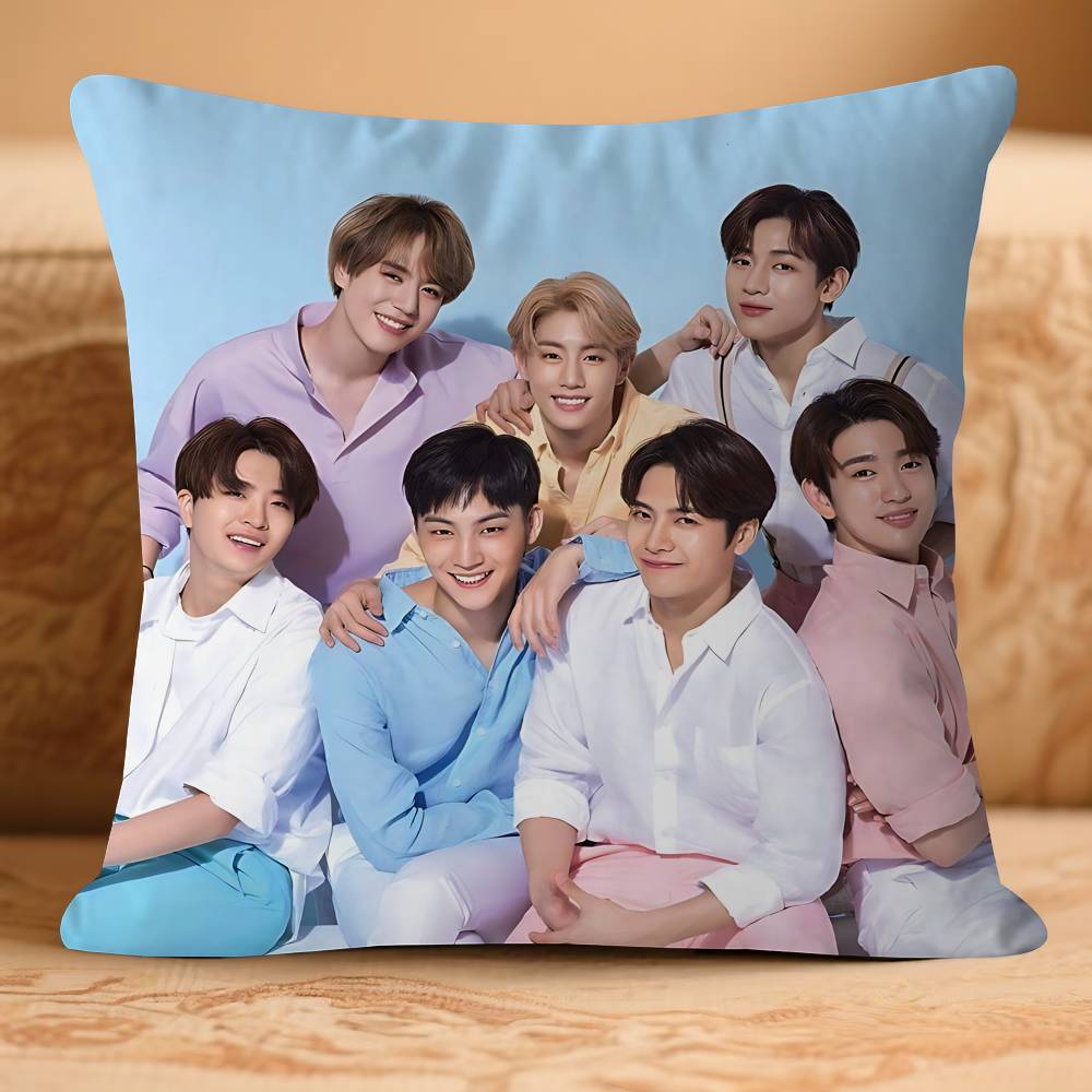 

Anime G-GOT-7 Pillow Case Removable Washable Cushion Cover – All-Season Soft Linen 16x16Inch
