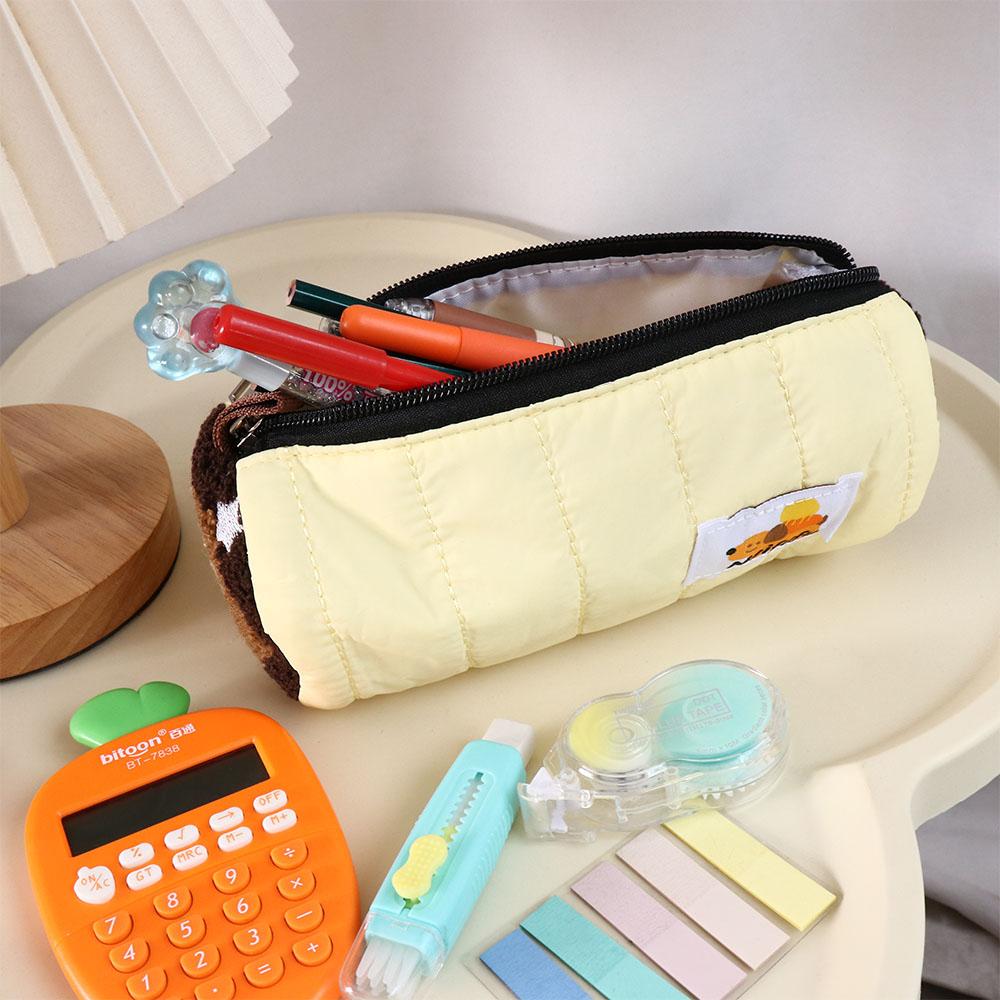 Funny Stationery Bag Pen Holder Pen Case Design Cake Roll Pencil Bag  Student