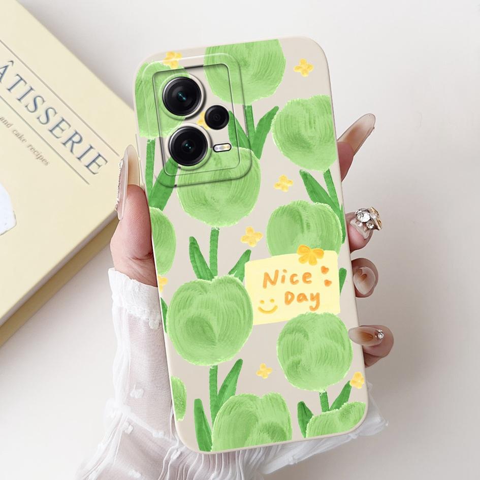 For Xiaomi Poco X5 5G Case Cover Lovely Panda Liquid Silicone Soft Back Cover For Poco X5 Pro Phone Case Coque PocoX5 X5Pro Capa