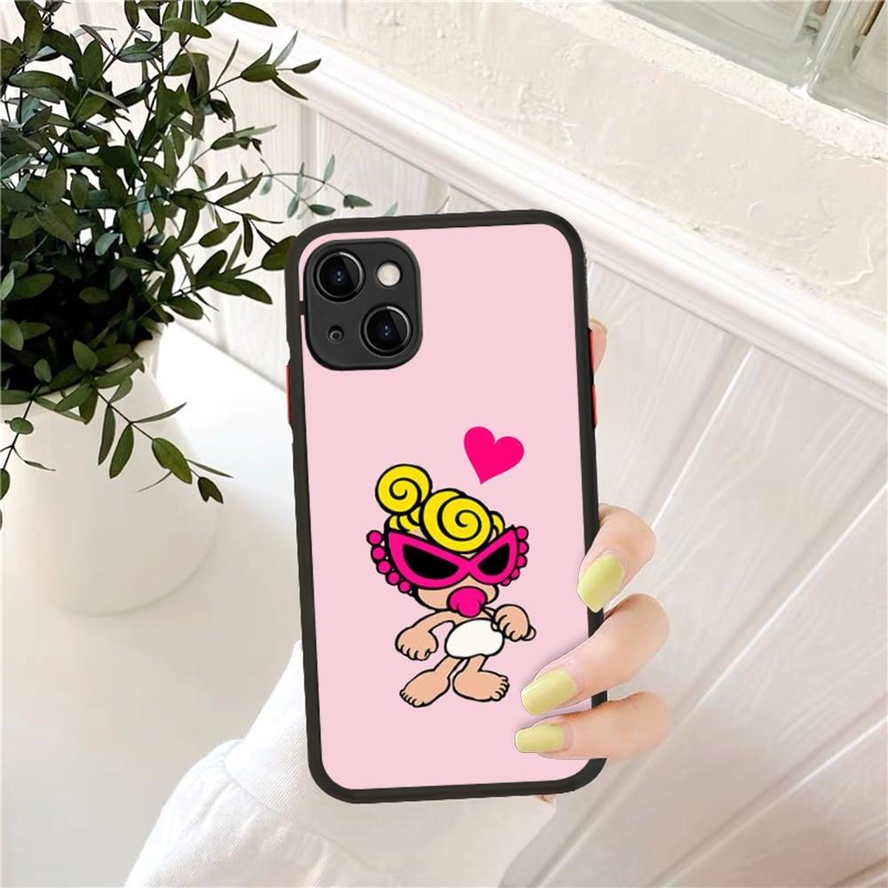 Japan Fashion Hysteric Mini Phone Case For IPhone 14 11 12 13 Mini Pro Max 8 7 Plus X XR XS MAX Translucent Matte Cover