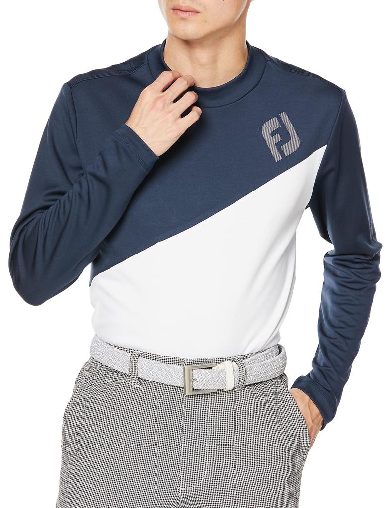 FootJoy FUEL Thermo Mock Neck Shirt FJ-F22-S15 Men's Navy/White XL