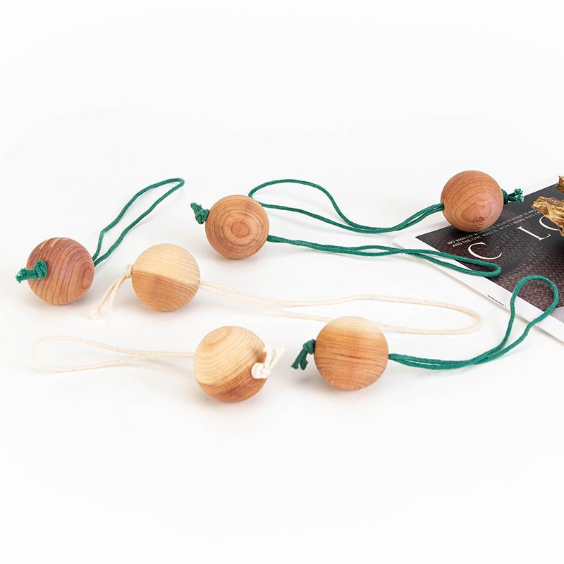 Cedarwood Balls For Home Decor Moisture-Proof Breathable Fragrance Accessories Wardrobe Cedarwood Beads 1Pc