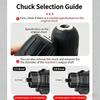 10Mm Hard Metal Drill Chuck Self Locking Keyless Electric Tools 3/8-24Unf Thread For Rechargeable Electric Drills