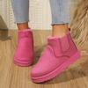 2025 New Arrival Thickened Fleece-Lined Cotton Boots Winter Fashion Slip-On Women's Snow Boots