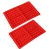 2Pcs DIY Baking Tools Silicone Waffles Muffin Mold Cake Chocolate Moulds Kitchen Accessory