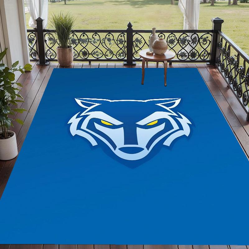 Soft Floor Carpet Warrington Wolves Pattern Area Rug Decorative Mat For Home Room Decoration