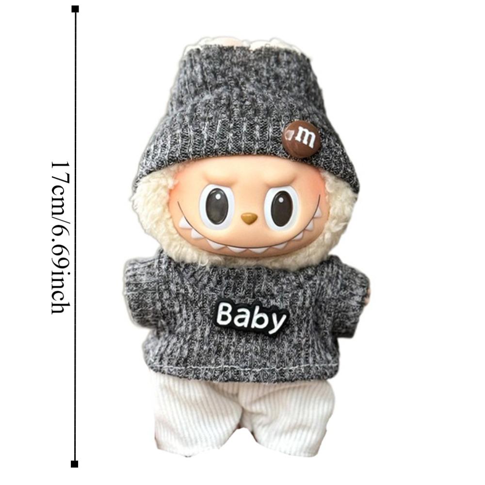 1 Set Dress Labubu Doll's Clothes Skirt Plush Dolls Clothes 17cm Labubu Clothes Set  for 17cm Labubu