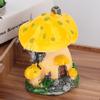 1Pc Mushroom House Sculpture Lawn Garden Art Decoration Courtyard Patio Ornaments