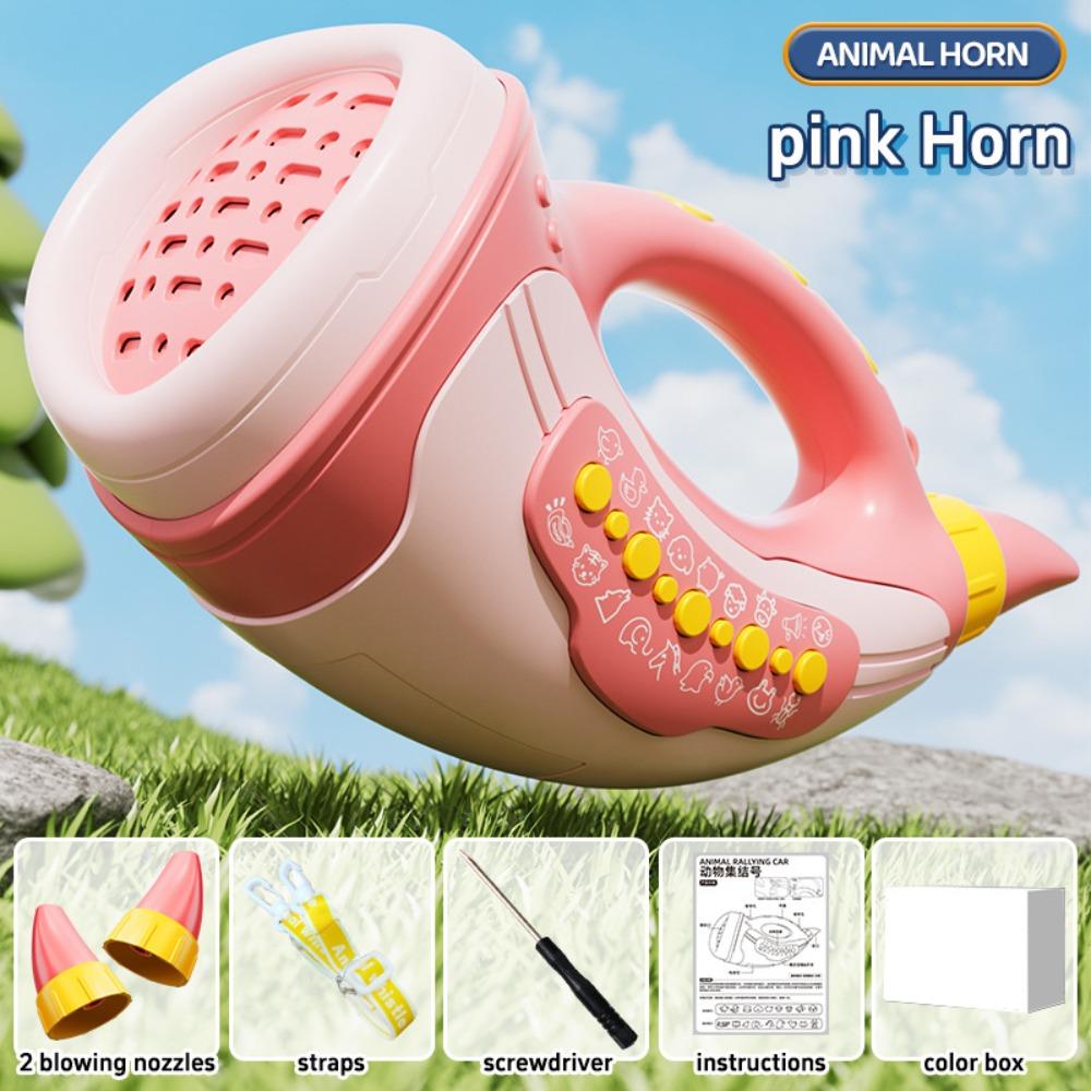 

Свисток для вечеринки животных с 30 звуками, симуляция, детский инструмент, музыкальная игрушка, для мальчиков и девочек розовый