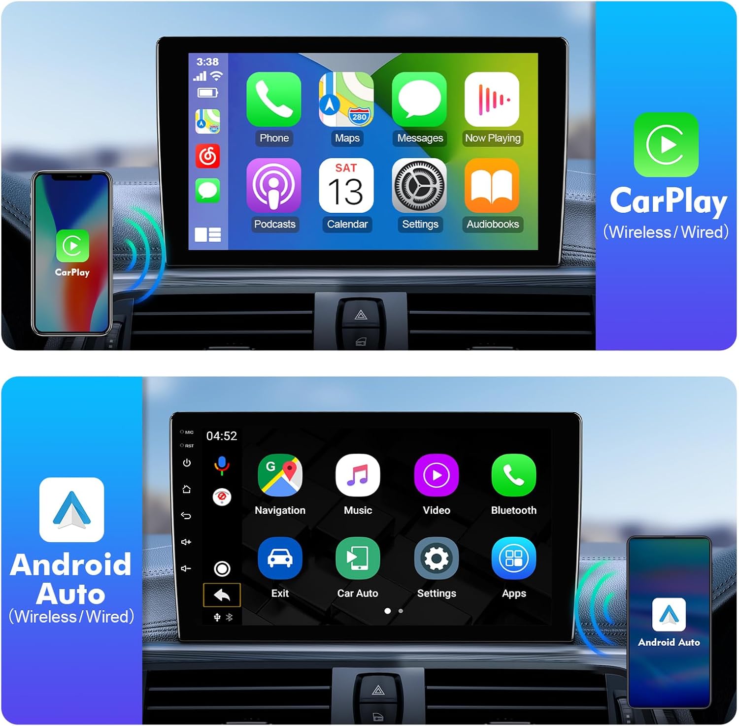 

9-inch Android 13 Car Stereo for Subaru Outback 2015-2018, 2GB+32GB, IPS Touchscreen, CarPlay & Android Auto, Backup Camera, GPS 1 32G