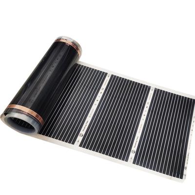 Pellicola riscaldante per pavimento elettrico a infrarossi 220 V 50 cm di larghezza Tappetino riscaldante 220 W/m2 Sistema elettrico per pavimento caldo
