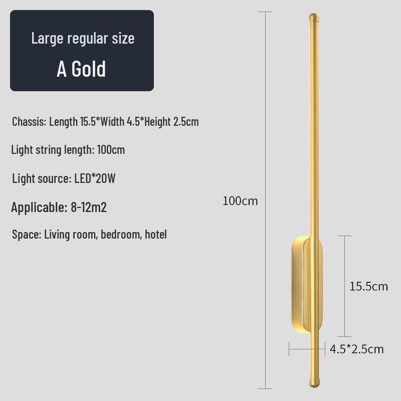 Creative Minimalist LED Wall Light for Hallway, Bedroom, Living Room, Study, and Staircase