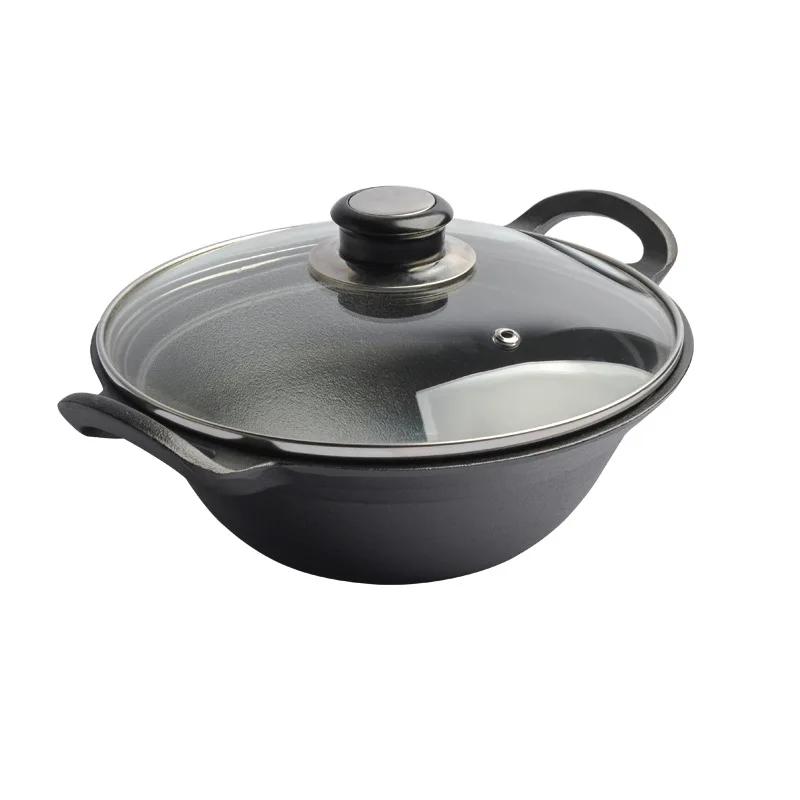22cm Enameled Cast Iron Soup Pot - Thickened Non-Stick Casserole for Stewing/Sautéing, Kitchen Cooking Pot Easy To Clean
