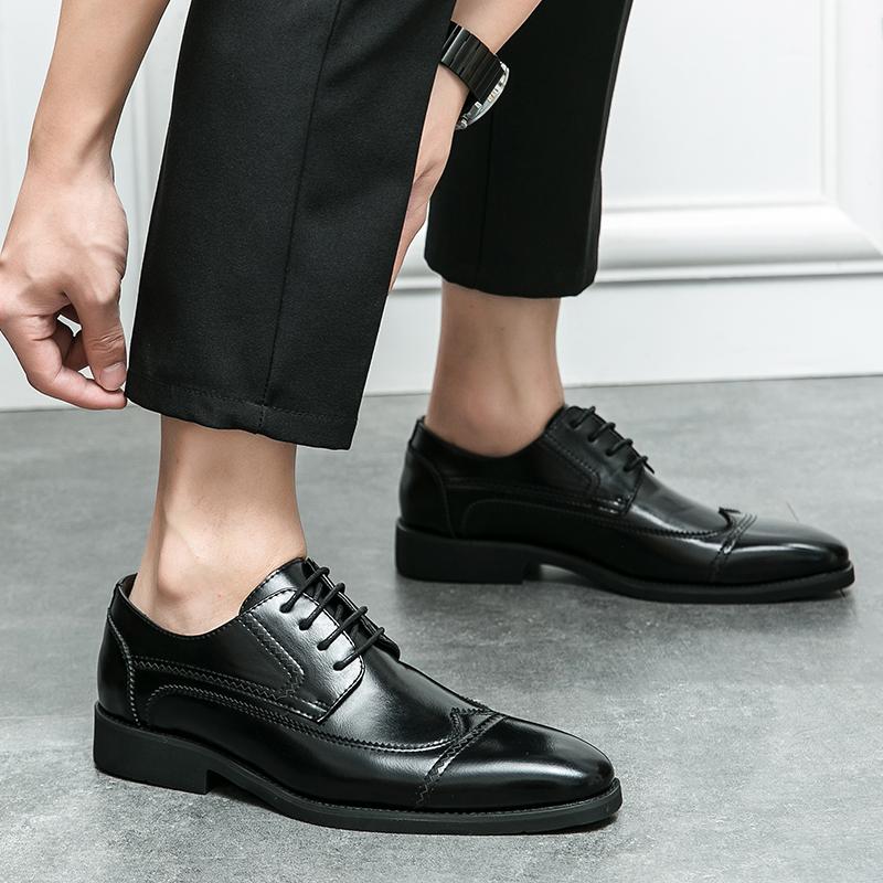 Fashion Men's Brogues Shoes Business Men Leather Shoes Casual Oxfords Shoes For Men