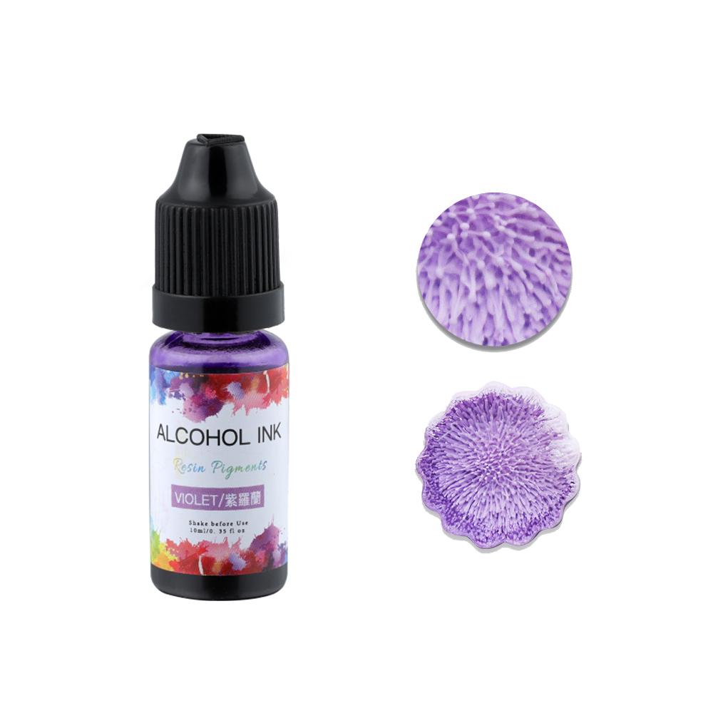 10ml Epoxy Resin Diffusion Pigment Resin Pigment Alcohol Ink Liquid Colorant Dye Diffusion Ink for Epoxy Dyeing Jewelry Making