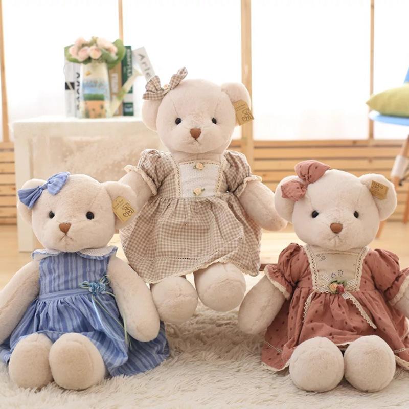 Dressed Teddy Bear Ragdoll Princess Female Bear Large Hug Bear Skirt Bear Doll Birthday Wedding Gift