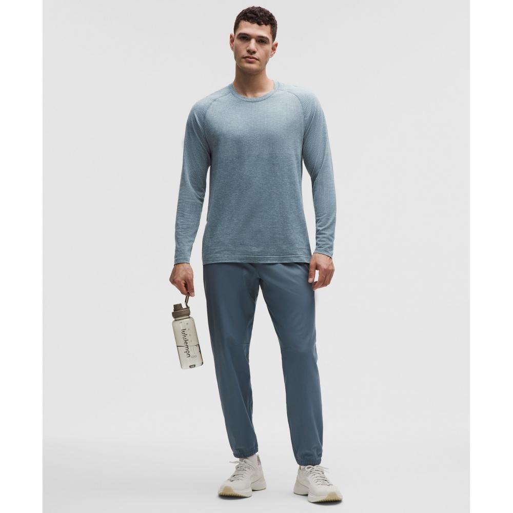 Lululemon Metal Vent Tech Long Sleeve Shirt Polo Pastel Steel Blue