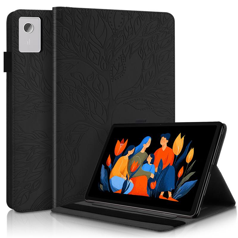 Tablet Funda For Lenovo Idea Tab Plus 12.1 2025 Case Tb361fu Emboss Tree Flip Wallet Stand Cover For Xiaoxin Pad 12.1 Tb365fc Case