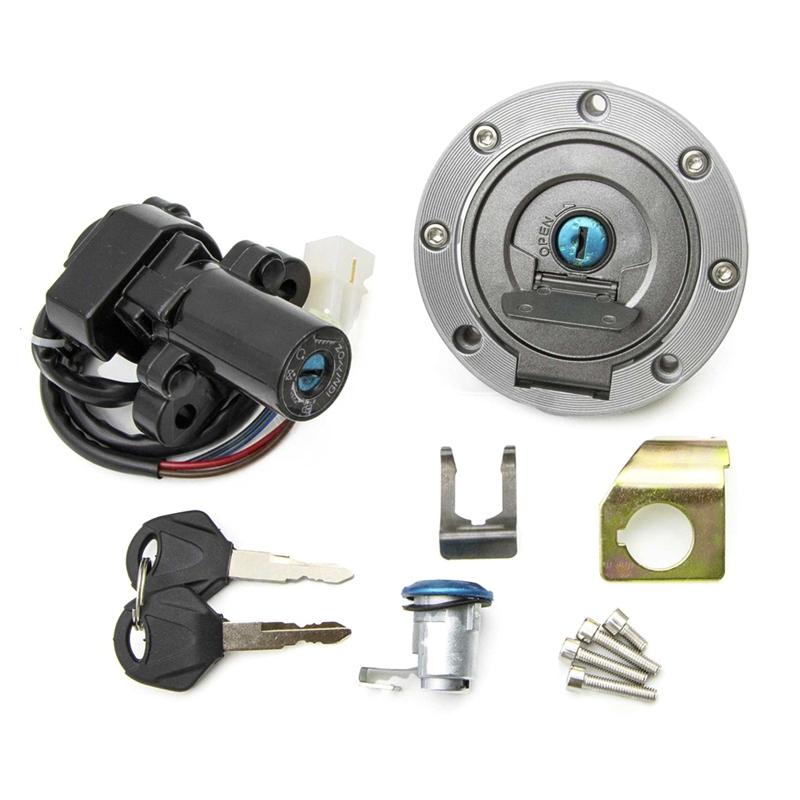 Ignition Switch Gas Cap Seat Lock Key Set for YZF R1 02-03 07-22 R6 2004 2006-2022 FJR1300 2001-2022 FZ6