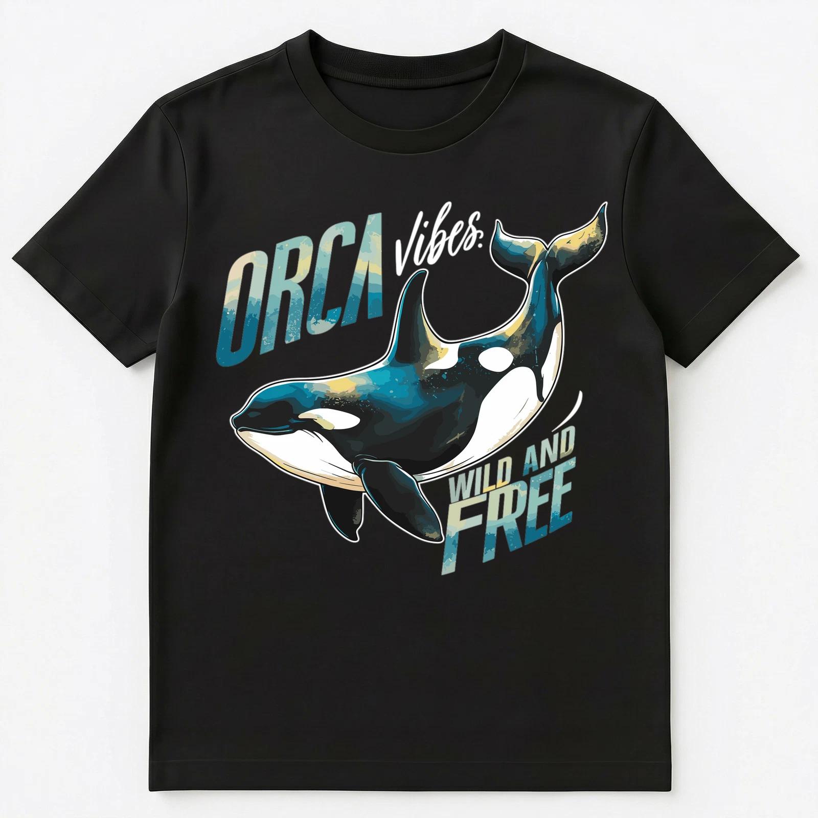 Orca Vibes Wild And Free Unisex T-Shirt L