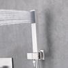 Chrome/Brushed Gold/Black 304 Stainless Steel Bathroom Handheld Shower Set Underdress Square Pressurized Shower Sprinkler Head