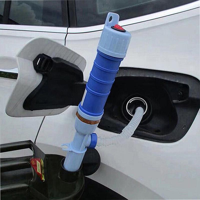 Electric Oil Pump Siphon Liquid Transfer Pump Handheld Pump Battery Operated Water Gas Tools Portable Car Siphon Petrol Fuel