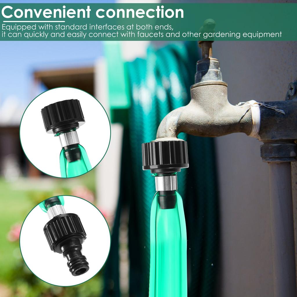 2 Stück 10/15M Sprinkler-Tropfschlauch PVC Gartenwasserschläuche Tropfschlauch Sprinkler-Set Rasenbewässerung Bewässerung Sprühschlauch für Garten