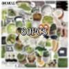 10 30 60Pcs Fresh Olive Green Ins Style Stickers Aesthetic Decals Toy Guitar Bicycle Laptop Luggage Car Graffiti Kids Sticker