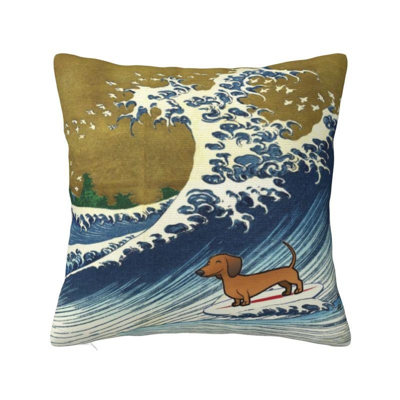 Nordic Kawaii Dachshund Cushion Cover Soft Sausage Badger Wiener Dog Pillow Case Decoration