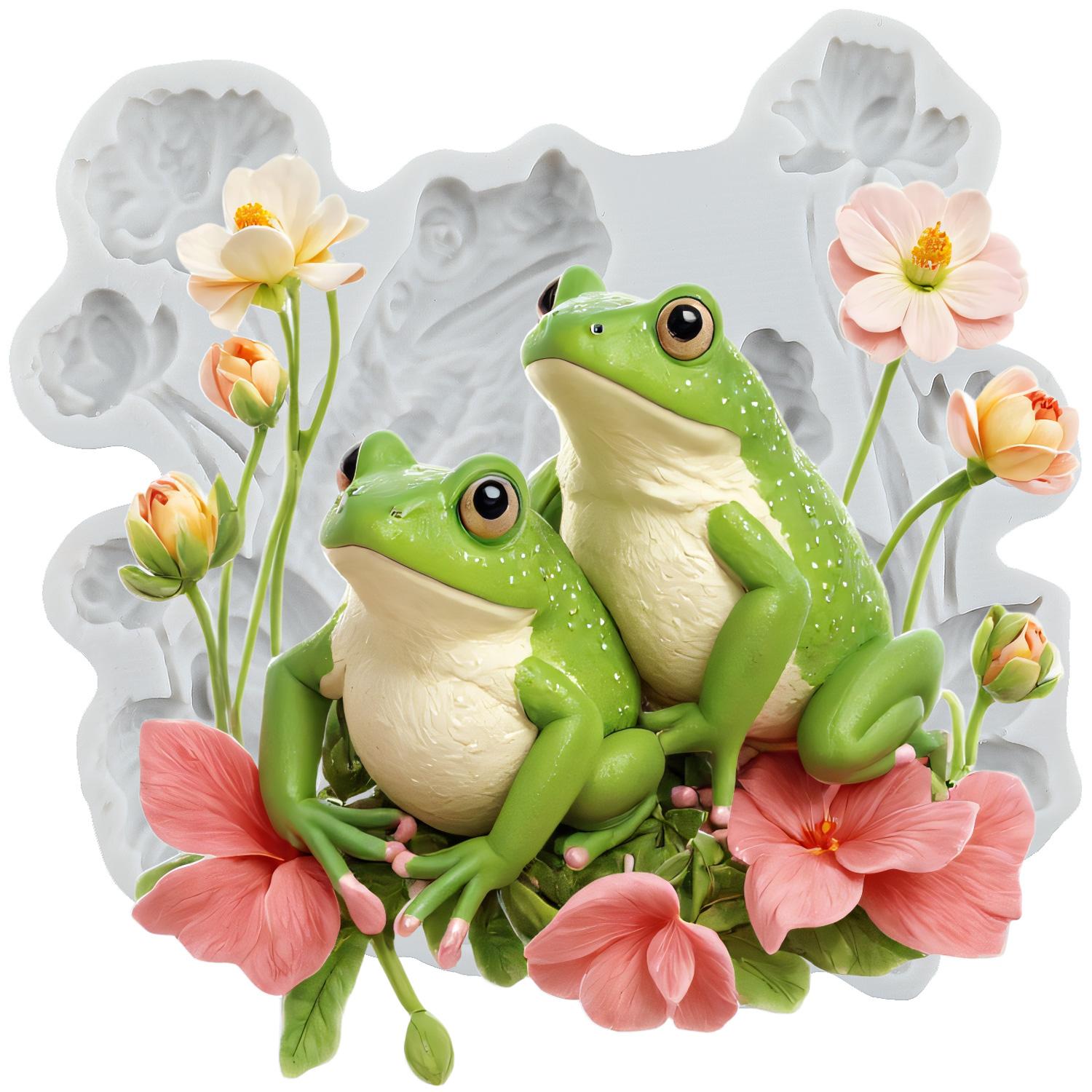 

Силиконовые формы Лягушка Цветок Лотоса Форма для Мастики Инструменты для Украшения Торта Топпер для Кексов Конфета Шоколад Форма для Гампасты серый