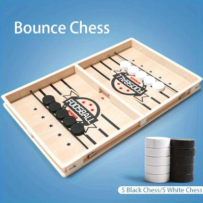 Exciting 2Player Wooden Catapult Chess Game Engaging Family Bonding Experience with Random Patterns, Accessories, and Colors