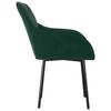 Dining Chairs 2 Pcs Dark Green Velvet