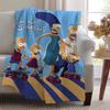 The S-SimpsonS-ES Cartoon Blanket Soft Warm Furry Throw Super Kids Toys Bed Sofa Car Cradle