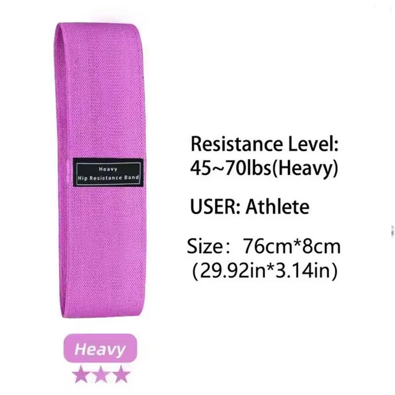 Polyester Cotton Yoga Resistance Bands Set - Booty, Squat, and Hip Lift Fitness Elastic Bands In Stock