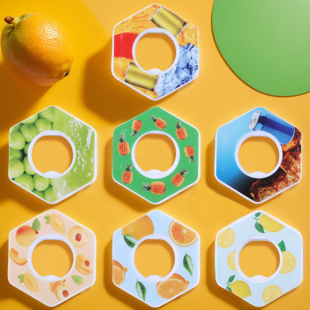 1/7PCS Flavor Pods Sports Water Bottle with Aroma Circular Pod Tritan Cup Flavor Rings Flavor Pods Sports Bottles Accessories