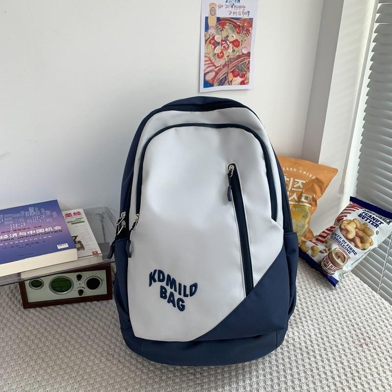 School Letter Unisex Bag With Zipper Closure And Shoulder Straps For High School