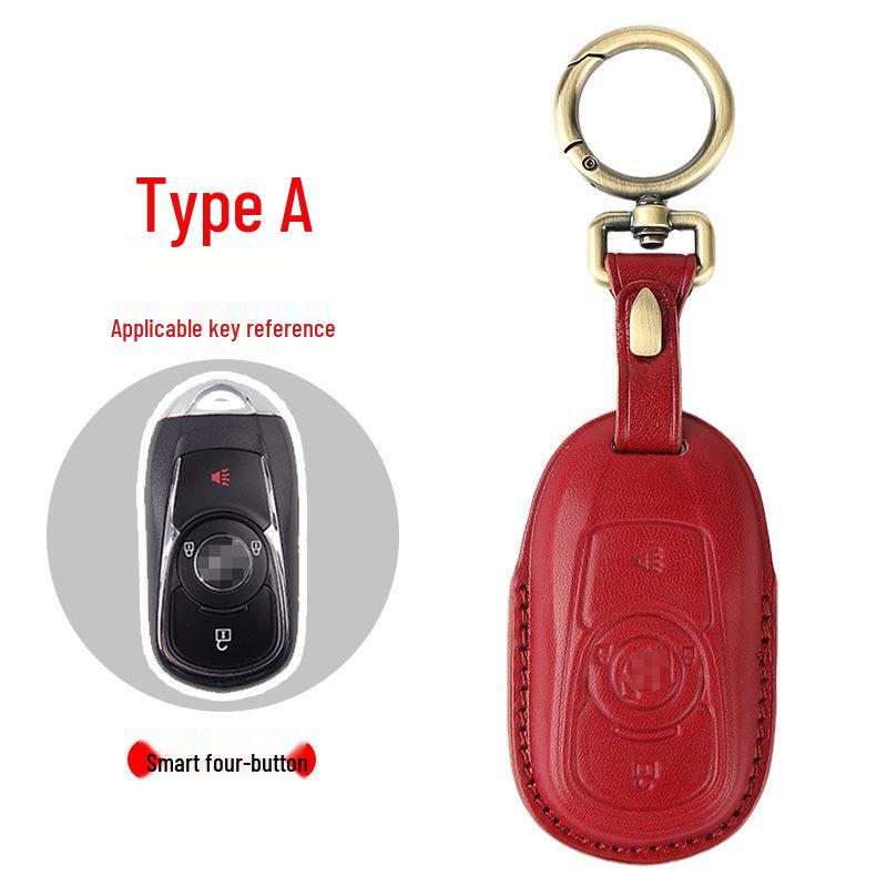 Genuine Leather Key Case for Buick: Envision, Excelle, GL8, Verano, Regal, LaCrosse