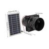 10W 12V Solar Powered Exhaust Fan Round Pipes Solar Panel Ventilation Fan Kits For attics greenhouses RVs and boats