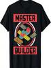 Master Builder Kinder Bausteine Geburtstag Steine Jungen Geschenk T-Shirt