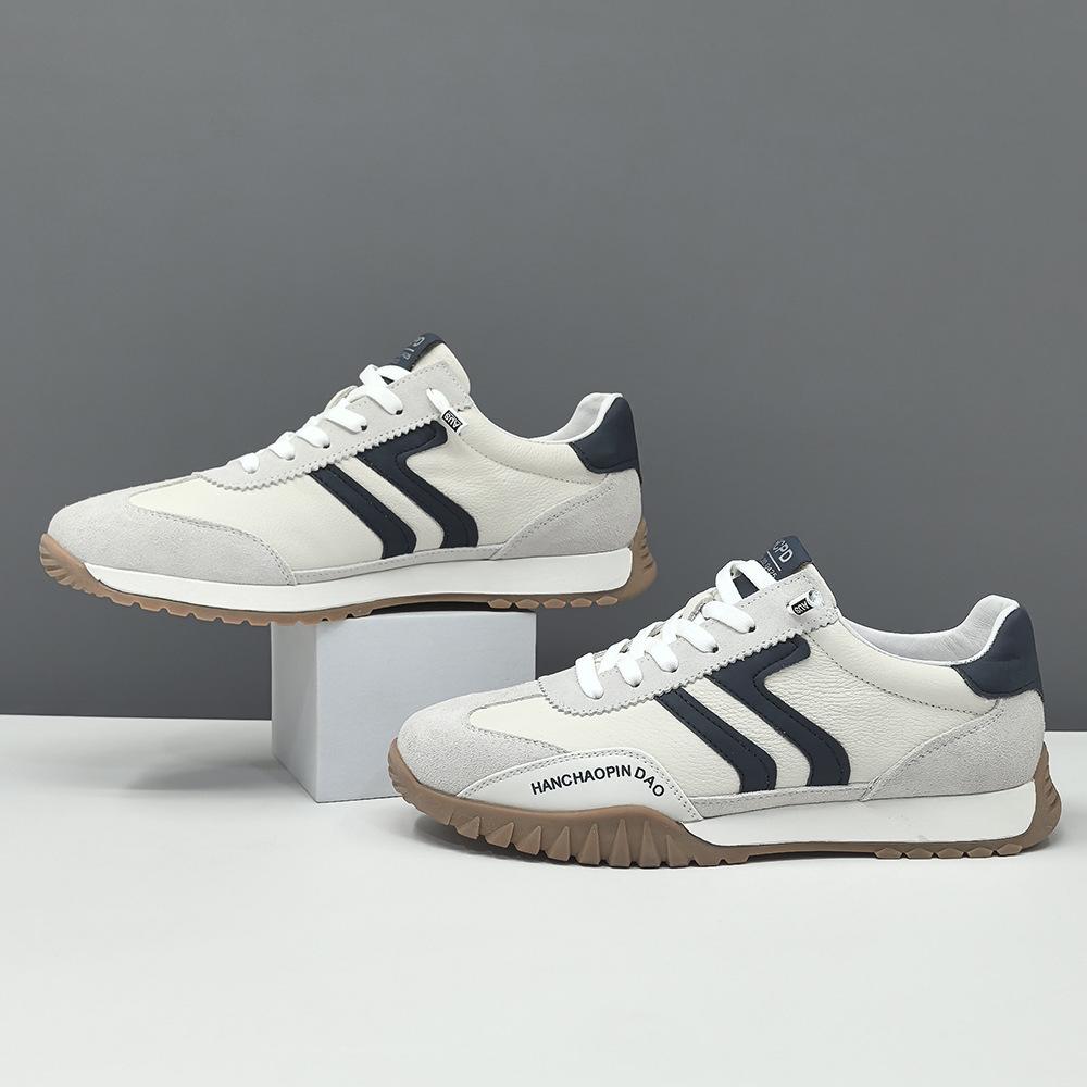 Lace-up-free Lazy Shoes Leather Board Shoes Casual Shoes