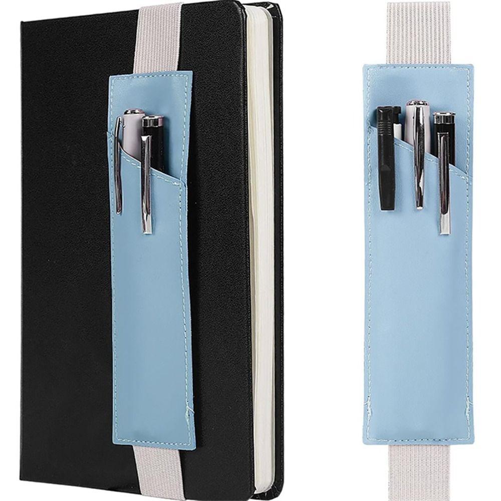 Supplies Adjustable Notebooks Pen Holder Leather Elastic Notebooks Pencil Sleeve Office Detachable Planners Pencil Pouch